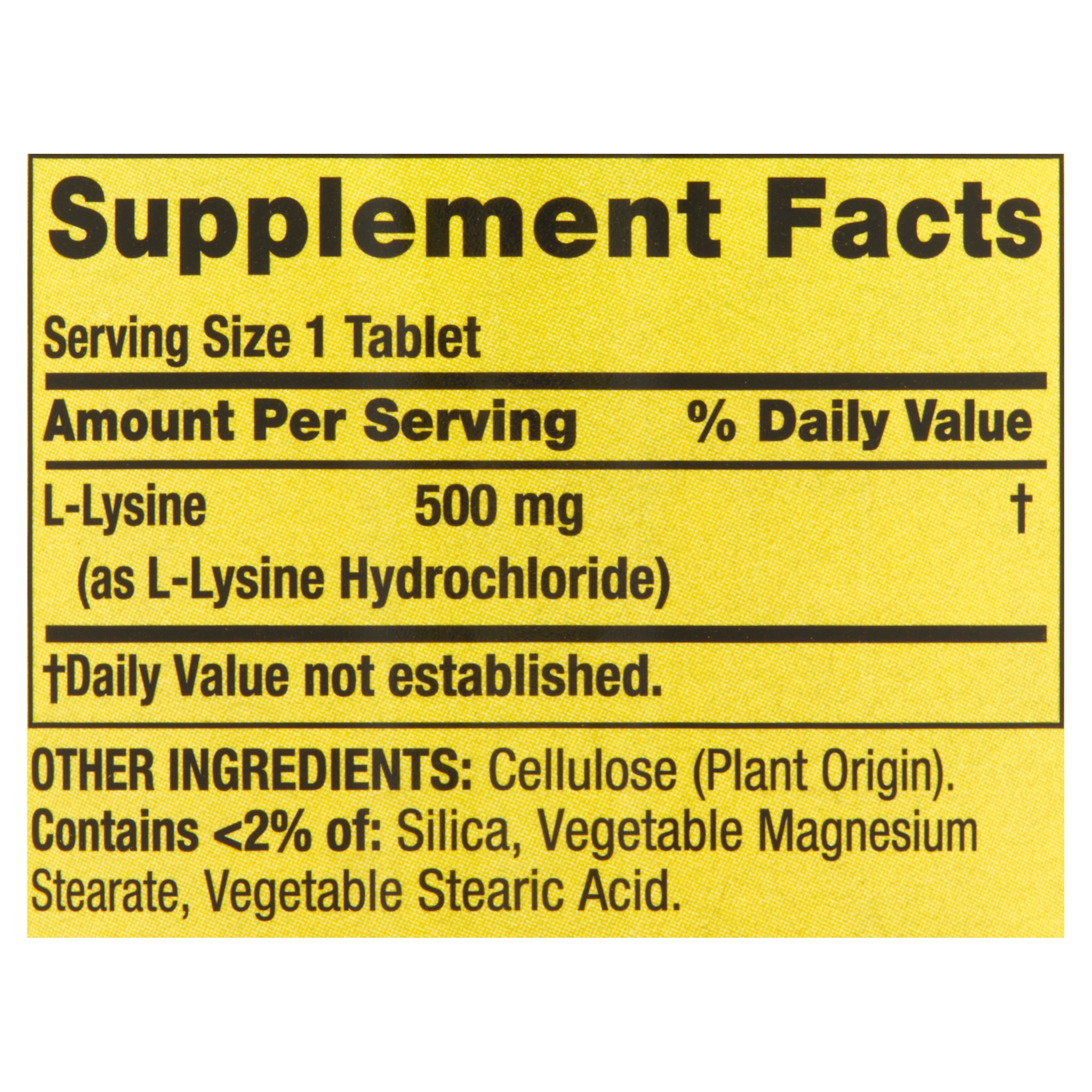 Spring Valley L-Lysine Dietary Supplement, 500 mg, 250 Count - image 2 of 9