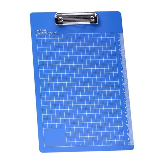Standard Size Clipboard with Scale Marking 12.6x8.6Inch Document Clipboard Metal Clip Writing Board with Hanging Hook