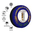 thumbnail image 6 of DouZhe Waterproof Spare Tire Cover, Kentucky State Seal Flag Prints Adjustable Wheel Covers Fit for Jeep Trailer RV SUV Car, 17 inch, 6 of 7