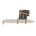 thumbnail image 4 of Carte réseau sans fil trois bandes BE200NGW 8774 Mbps PCIE avec antenne d'extension pliable 12 dB pour ordinateur de bureau, 4 of 4