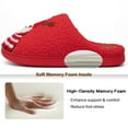 thumbnail image 4 of Ecetana Christmas House Slippers for Women Men Holiday Indoor Bedroom Warm Cozy Fluffy Slippers, 4 of 7