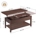 thumbnail image 2 of Mesa de Centro para Sala De Madera Elevable 4 en 1, 2 of 7