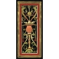 thumbnail image 2 of Vision Studio 17x32 Black Ornate Wood Framed with Double Matting Museum Art Print Titled - Parisian Panel II, 2 of 4
