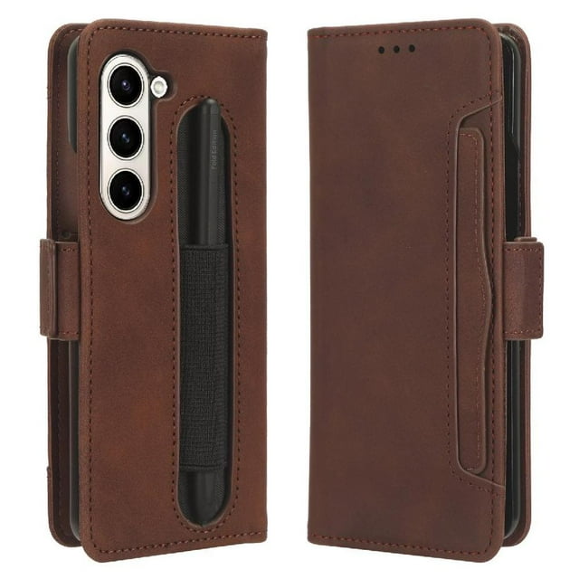 Funda Tipo Billetera GANGXUN para Samsung Galaxy Z Fold 6 – Tapa Flip con Tarjetero