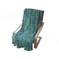thumbnail image 3 of Teal Soft Flannel Fleece Throw Blanket, Abstract Irregular Triangle Mosaic Design and Geometrical Modern Art Image Pattern, Cozy Plush for Indoor and Outdoor Use, 50" x 70", Green Navy, by Ambesonne, 3 of 5