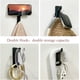 thumbnail image 4 of Gancho De Pared Adhesivo, Toallero De Baño, Colgador De Paños De Cocina, Perchero Adhesivo, Fijación De Pared Sin Taladrar, Impermeable, Antioxidante, Negro, 4 Piezas, 4 of 5