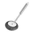 thumbnail image 5 of kowaku Stainless Steel Scourer Metal Wire Scouring Pads with Long Handle Steel Wool Scrubber for Kitchen Pots and Pans Bathroom Sink, 5 of 9