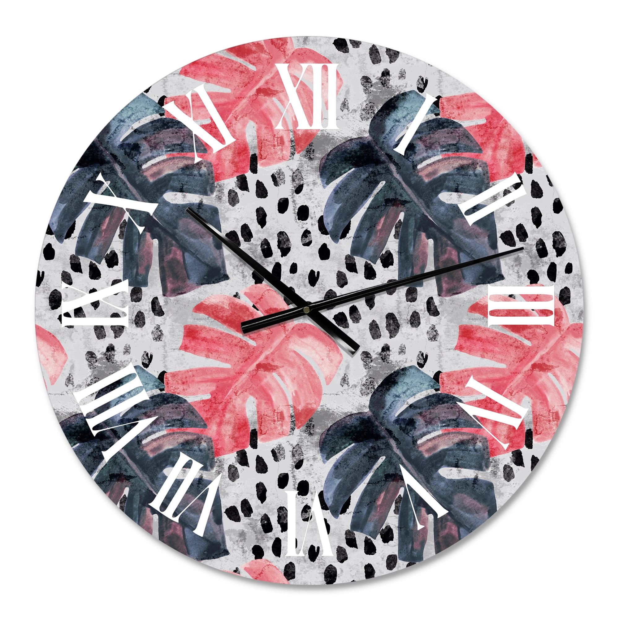 Designart 1 in Quartz Tropical Wall Clock