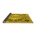 thumbnail image 2 of Ahgly Company Indoor Square Abstract Yellow Modern Area Rugs, 6' Square, 2 of 4