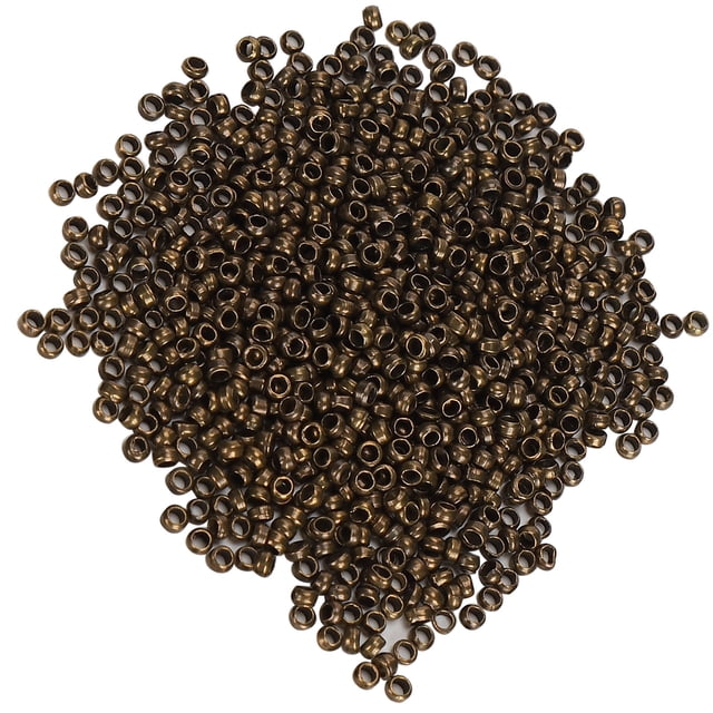 YLSHRF 500 Pcs Perles à Fronces, Perles Rondes Durables pour Collier Bracelet DIY
