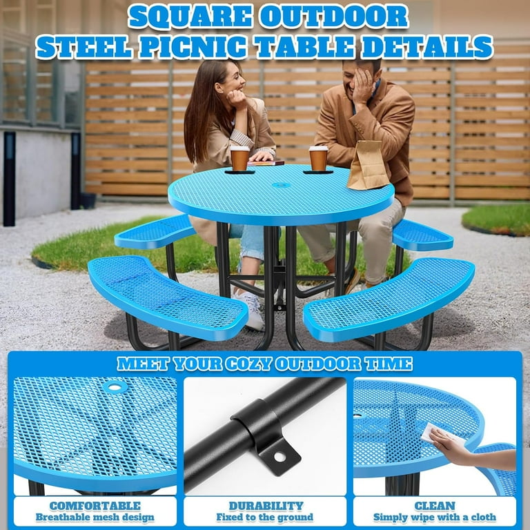 16 patio market umbrella 16 Inch Outdoor Umbrella Side Table Stand