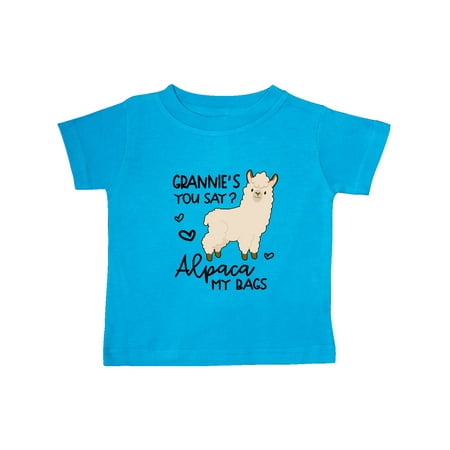 

Inktastic Grannie s You Say Alpaca My Bags Gift Baby Boy or Baby Girl T-Shirt