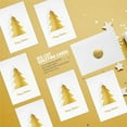 easykart labels 12 Christmas Greeting Cards with Gold Foiling Xmas