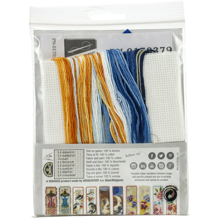 Vervaco Counted Cross Stitch Bookmark Kit 2.4X8 2/Pkg