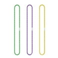 thumbnail image 4 of URTERYSER 10Pieces MardiGras Beads Multi Colors Necklaces Bundle Party Costume Necklace Holiday Party Favors Carnival Decorations 3 Colors, 4 of 8