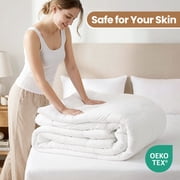 MARNUR Luxury Comforter Duvet Insert Full Size, 300GSM All Season Down Alternative, Hotel Cooling Quilted Comforters with 8 Tabs, Machine Washable 82 x 86