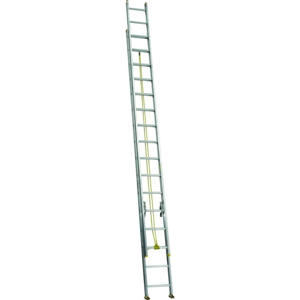 Louisville Ladder 32' Aluminum Extension Ladder, 31' Reach, 250 lbs