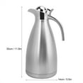 thumbnail image 4 of YAHHU 2L Silver Stainless Steel Vacuum Insulated Thermal Coffee Carafe Jug Pot, 4 of 9