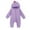 Purple, variant on tarylea Toddler Girls Boys Clothes Full Zipper Long Sleeve Hoodies Rompers Solid Color Cute Outfits Casual Fall Outwear Outfits for 0-18 Months