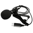 thumbnail image 4 of HINTRMENT Phone Mic Mini Lavalier Microphone PU Black for Content Creators 1Pcs, 4 of 8