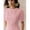 Pink, variant on Pink Eyelet Lace Puff Sleeve A-Line Maxi Dress With Scalloped Neck