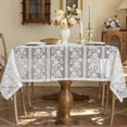 thumbnail image 6 of Elegant Lace Tablecloth For Dining Room Polyester Fabric Flower Pattern Design, 6 of 10