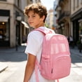 thumbnail image 2 of Weebloom Mesh School Backpack For Kids Boys Girls Breathable Gym Lightweight Daily College School Large Bookbag Middle High School College Pink, 2 of 4