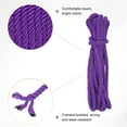thumbnail image 2 of Uxcell 5 Yards Soft Twisted Rope Trim, 8 mm/0.31 in Dark Purple Polyester Twisted Silk Rope Cord for DIY Craft, 2 of 7