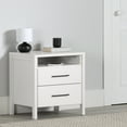 thumbnail image 1 of South Shore Gravity 2-Drawer Nightstand for Adult, in Pure White, 1 of 12