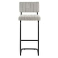 thumbnail image 5 of Modway Parity 30.5" Upholstered Fabric Bar Stool in Black/Taupe (Set of 2), 5 of 10