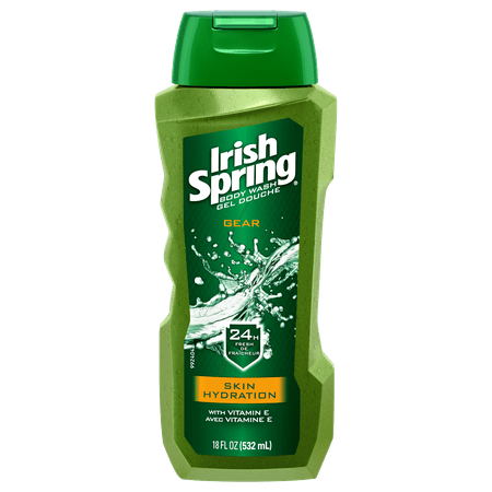 Irish Spring Gear Skin Hydration, Moisturizing Body Wash - 18 fluid ounce