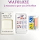 thumbnail image 3 of Uñas postizas adhesivas WAFOLOZE cortas, brillantes, azules con flores, 24 piezas, 3 of 8
