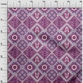 thumbnail image 3 of oneOone Polyester Spandex Purple Fabric Asian Floral Mix Fabric For Sewing Printed Craft Fabric By The Yard 56 Inch Wide, 3 of 4