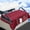 Red, variant on Poedist Golf Cart Seat Covers with 4 Front Pockets, Thick and Non-Slip Golf Cart Seat Towel Blanket, Fits for EZGO, Yamaha, Club Car and More 2 Seats Golf Carts, Gray