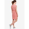 thumbnail image 2 of ellos Women's Plus Size Knit Drawstring Dress - 22/24, Sweet Coral, 2 of 6