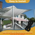 thumbnail image 4 of Rectangle Sun Shade Sail Canopy, UV Block Fabric Shelter Cloth Screen Awning for Outdoor Patio Garden, 4 of 8