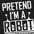 thumbnail image 3 of Popfunk Halloween Pretend I'm A Robot Costume Kids T Shirt (3) for Toddler Boys and Girls, Black, 3 of 3