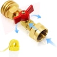 thumbnail image 6 of 1 Lb to 20 Propane Tank Adapter with Valve, Converter Universal for 1Lb/16.4Oz Disposable Throwaway Cylinder, 6 of 7
