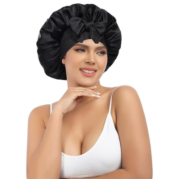 Gorro de seda AWAYTR para mujeres que duermen, 100% seda de morera