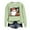 A03-Light Green, variant on Xudanell Women Halloween Crewneck Sweatshirt Cute Ghost Sweatshirt for Women Funny Pullover for Fall