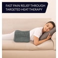 thumbnail image 7 of Geniani Electric Heating Pad for Back Pain Relief, Heat Pad with 6 Heat Settings & 4 Timer Presets, Auto Shut Off, Machine Washable, Ultra Soft Hot Pad, (12"x24", Navy Gray), 7 of 7