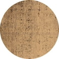 thumbnail image 1 of Ahgly Company Machine Washable Indoor Round Oriental Brown Industrial Area Rugs, 4' Round, 1 of 4