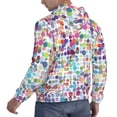 thumbnail image 6 of Sikiie Colorful Watercolor Dots Men's Hoodie, Essentials Hoodie, Sweatshirt, Pullover Hooded Sweatshirt for Men-Medium, 6 of 7