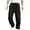 Black, variant on qucoqpe Men's Casual Cargo Pants Slim Fit Hiking Joggers Drawstring Waist Stretch Lightweight Work Pants with Pockets