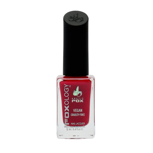 Foxology Laca de esmalte de uñas vegana y libre de crueldad animal 15 Fórmula de secado rápido gratuita Resistente a las astillas de larga duración Hecho en EE. UU. Por Arctic Fox - POISON