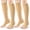 Beige, variant on 2 Pairs Open Toe Copper Compression Socks for Women & Men Circulation 15-20 mmhg - Better Blood Flow, Swelling, Best Support for Medical, Running, Nursing