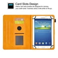 thumbnail image 2 of Universal Case for 7.9-8.7 inch Tablet, GSFY Stand Folio Protective Cover for 7.9/8.0/8.3/8.4/8.7 inch Touchscreen Tablet with Multiple Viewing Angles Document Card Pocket - Orange Blocks, 2 of 7