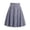Navy, variant on Midi Skirt for Plus Size Women Summer Casual Leisure Knee Length Elastic Waist Striped A-Line Flowy Stretchy Skirt