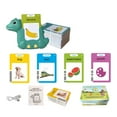 thumbnail image 2 of Talking Flash Cards for Toddlers with 112 Sight Words, Dinosaur Shaped Pocket Speech English Learning Toys Gifts, Educational Toys for Speech Therapy, Makeup Organizers, 2 of 4