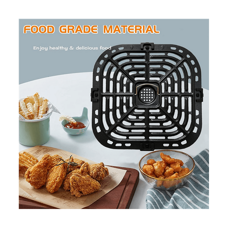 Non-Stick Upgraded Grill Pan for Air Fryer Crisper Plate Tray Replacement  Parts
